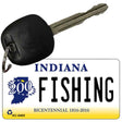 Fishing Indiana State License Plate Tag Novelty Key Chain KC-6400