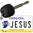 Jesus Indiana State License Plate Tag Novelty Key Chain KC-6401