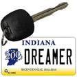 Dreamer Indiana State License Plate Tag Novelty Key Chain KC-6402