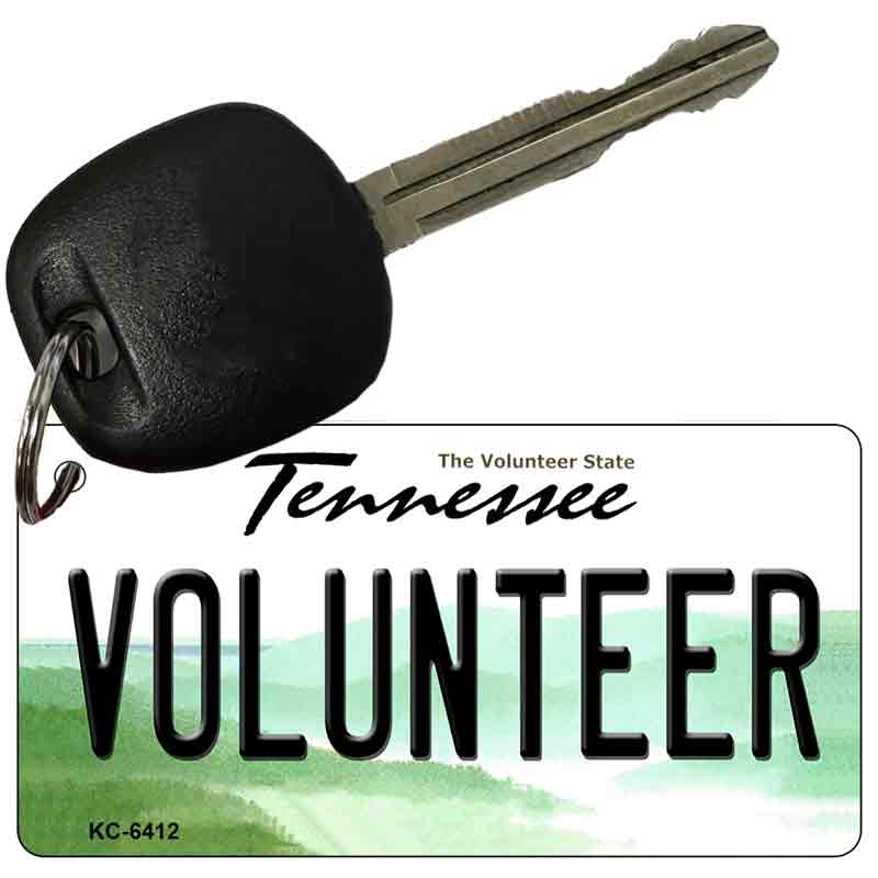 Volunteer Tennessee License Plate Tag Key Chain KC-6412