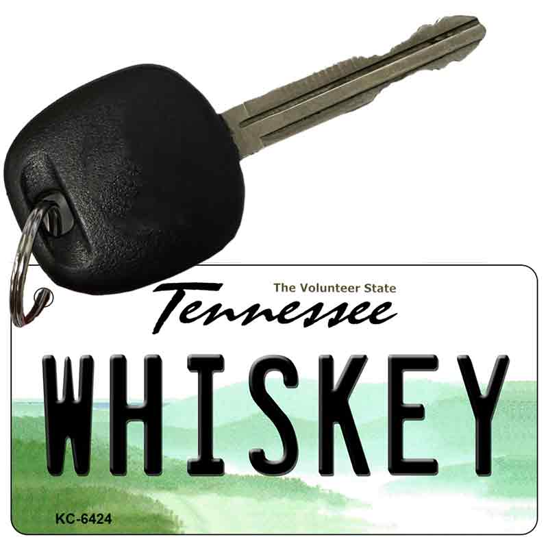 Whiskey Tennessee License Plate Tag Key Chain KC-6424