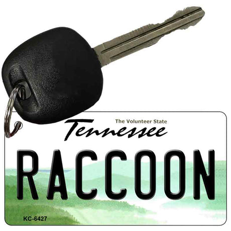 Raccoon Tennessee License Plate Tag Key Chain KC-6427