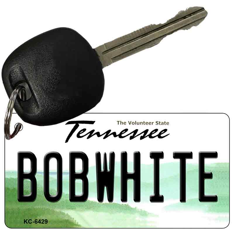 Bobwhite Tennessee License Plate Tag Key Chain KC-6429