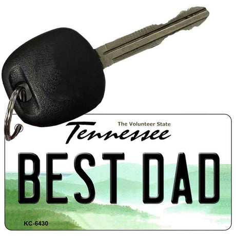 Best Dad Tennessee License Plate Tag Key Chain KC-6430