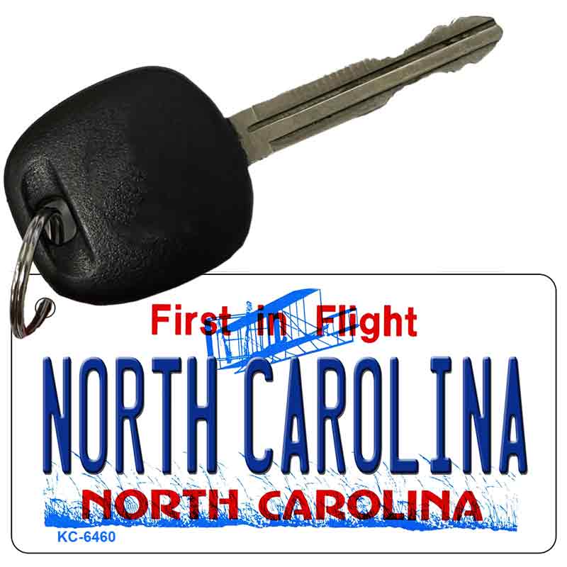 North Carolina State License Plate Tag Key Chain KC-6460