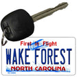 Wake Forest North Carolina State License Plate Tag Key Chain KC-6465