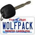 Wolfpack North Carolina State License Plate Tag Key Chain KC-6466