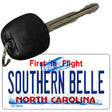 Southern Belle North Carolina State License Plate Tag Key Chain KC-6470