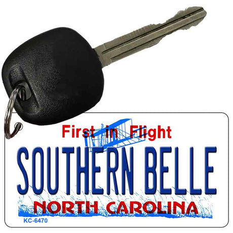 Southern Belle North Carolina State License Plate Tag Key Chain KC-6470