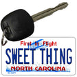 Sweet Thing North Carolina State License Plate Tag Key Chain KC-6471