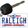 Raleigh North Carolina State License Plate Tag Key Chain KC-6472