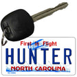 Hunter North Carolina State License Plate Tag Key Chain KC-6482