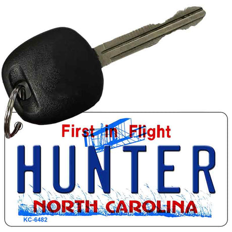 Hunter North Carolina State License Plate Tag Key Chain KC-6482