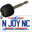 N Joy NC North Carolina State License Plate Tag Key Chain KC-6483