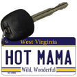 Hot Mama West Virginia License Plate Tag Key Chain KC-6506