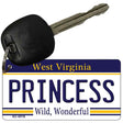 Princess West Virginia License Plate Tag Key Chain KC-6518