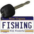 Fishing West Virginia License Plate Tag Key Chain KC-6525