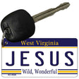 Jesus West Virginia License Plate Tag Key Chain KC-6526