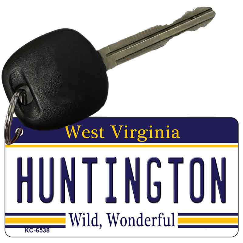 Huntington West Virginia License Plate Tag Key Chain KC-6538