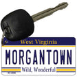 Morgantown West Virginia License Plate Tag Key Chain KC-6540