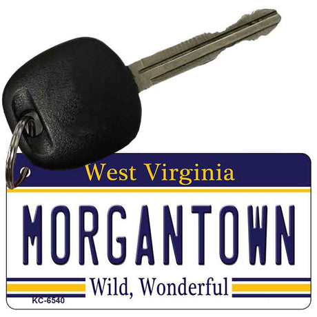 Morgantown West Virginia License Plate Tag Key Chain KC-6540