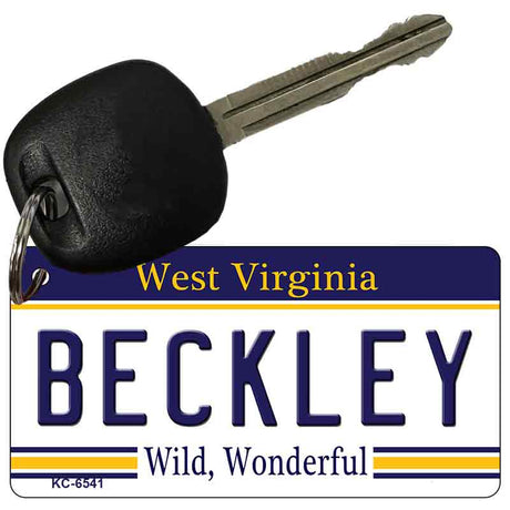 Beckley West Virginia License Plate Tag Key Chain KC-6541