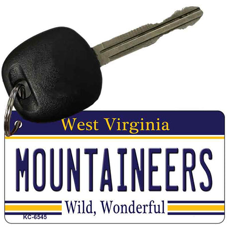 Mountaineers West Virginia License Plate Tag Key Chain KC-6545