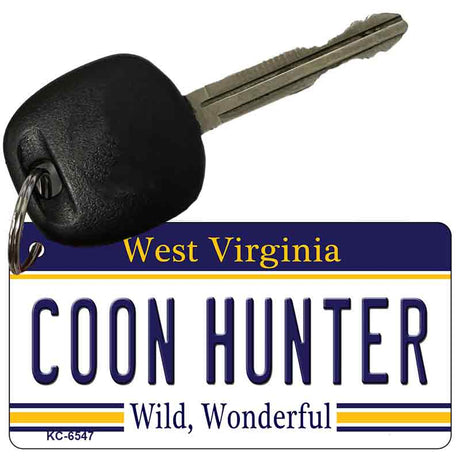 Coon Hunter West Virginia License Plate Tag Key Chain KC-6547