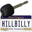 Hillbilly West Virginia License Plate Tag Key Chain KC-6548