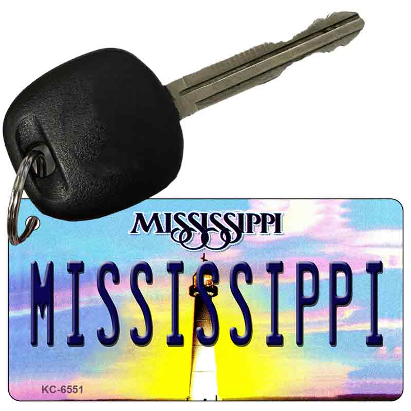 Mississippi State License Plate Tag Key Chain KC-6551