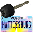 Hattiesburg Mississippi State License Plate Tag Key Chain KC-6557