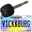 Vicksburg Mississippi State License Plate Tag Key Chain KC-6558