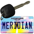 Meridian Mississippi State License Plate Tag Key Chain KC-6562