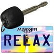 Relax Mississippi State License Plate Tag Key Chain KC-6565