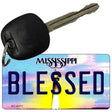 Blessed Mississippi State License Plate Tag Key Chain KC-6571