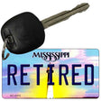 Retired Mississippi State License Plate Tag Key Chain KC-6572