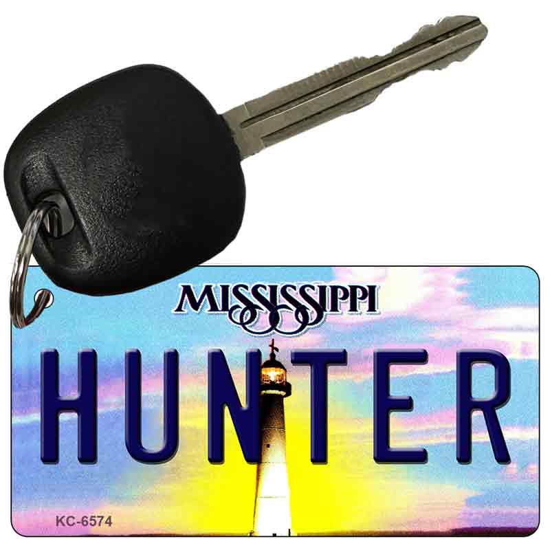 Hunter Mississippi State License Plate Tag Key Chain KC-6574