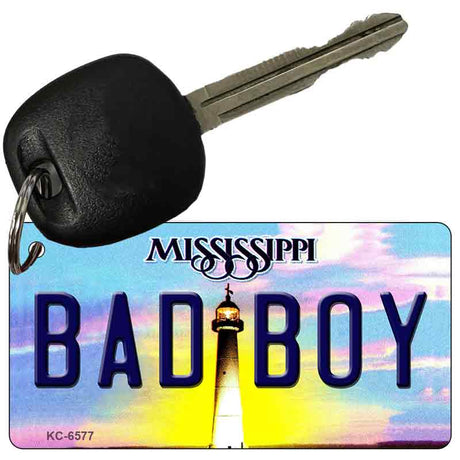 Bad Boy Mississippi State License Plate Tag Key Chain KC-6577