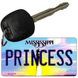 Princess Mississippi State License Plate Tag Key Chain KC-6579