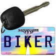 Biker Mississippi State License Plate Tag Key Chain KC-6592