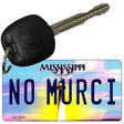 No Murci Mississippi State License Plate Tag Key Chain KC-6595