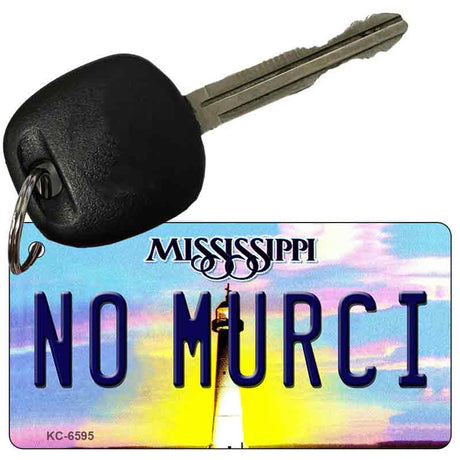 No Murci Mississippi State License Plate Tag Key Chain KC-6595