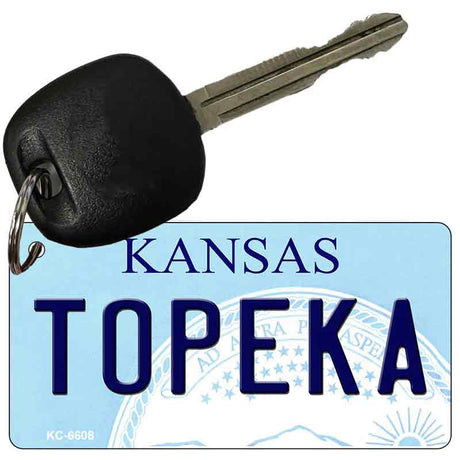 Topeka Kansas State License Plate Tag Novelty Key Chain KC-6608