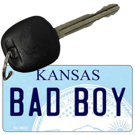 Bad Boy Kansas State License Plate Tag Novelty Key Chain KC-6623