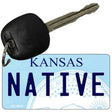 Native Kansas State License Plate Tag Novelty Key Chain KC-6624