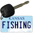 Fishing Kansas State License Plate Tag Novelty Key Chain KC-6632