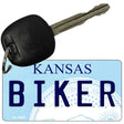 Biker Kansas State License Plate Tag Novelty Key Chain KC-6638