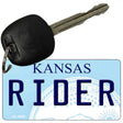 Rider Kansas State License Plate Tag Novelty Key Chain KC-6639