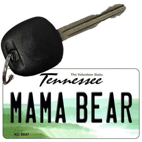 Mama Bear Tennessee License Plate Tag Key Chain KC-6647