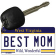 Best Mom West Virginia License Plate Tag Key Chain KC-6654